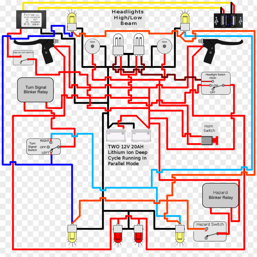 Scientific Circuit Diagram Wiring Relay Car Signal PNG