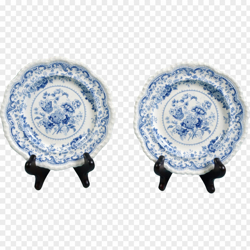 Design Cobalt Blue And White Pottery PNG