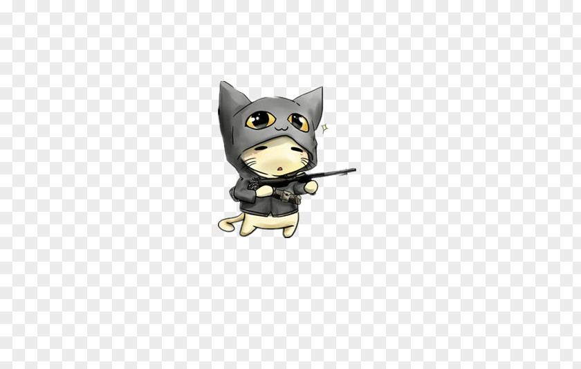 Fire A Gun Cat PNG a gun cat clipart PNG