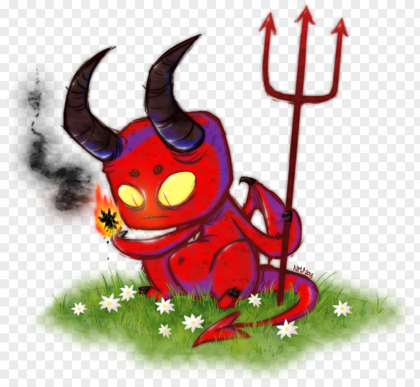 Little Devil Cartoon Character Plant Fiction PNG