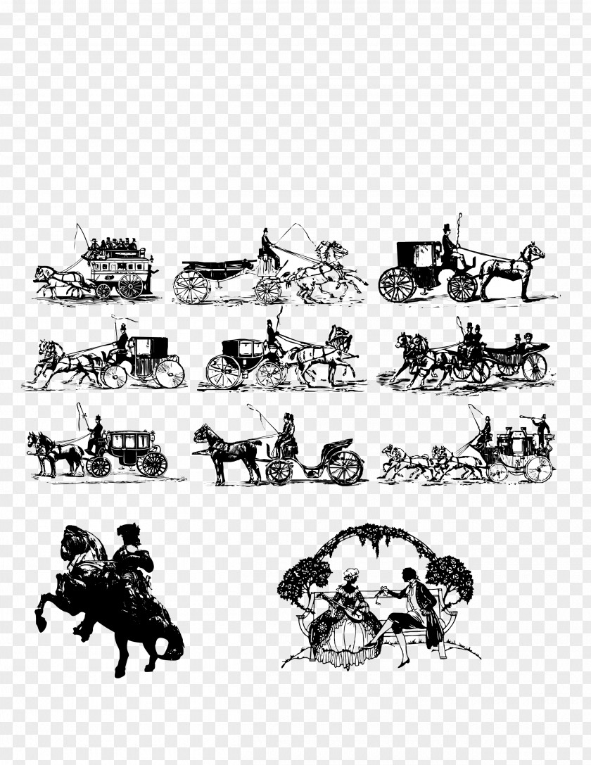 Medieval Carriage Horse-drawn Vehicle PNG
