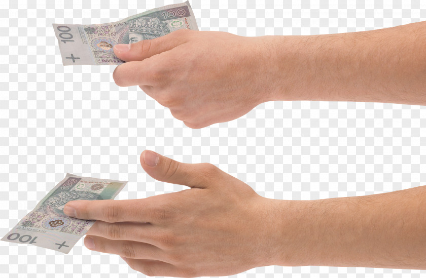 Money In Hand Image Bag Icon PNG
