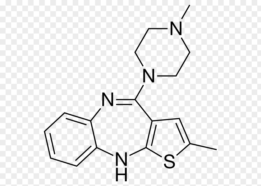 Olanzapine Atypical Antipsychotic Pharmaceutical Drug Chemical Substance PNG