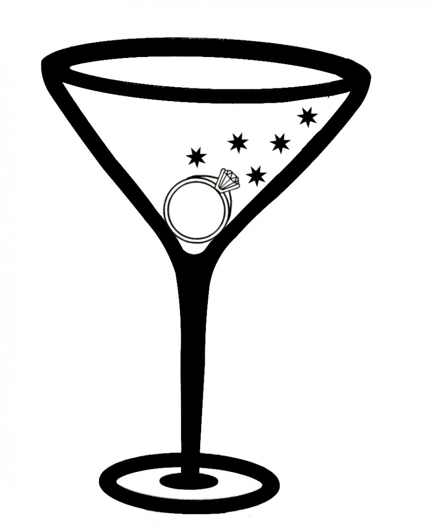 Bachelorette Party Clipart Martini Margarita Cocktail Glass Clip Art PNG