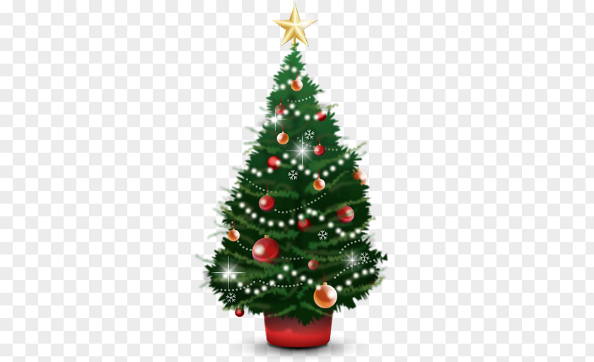 Christmas Tree Santa Claus Icon PNG