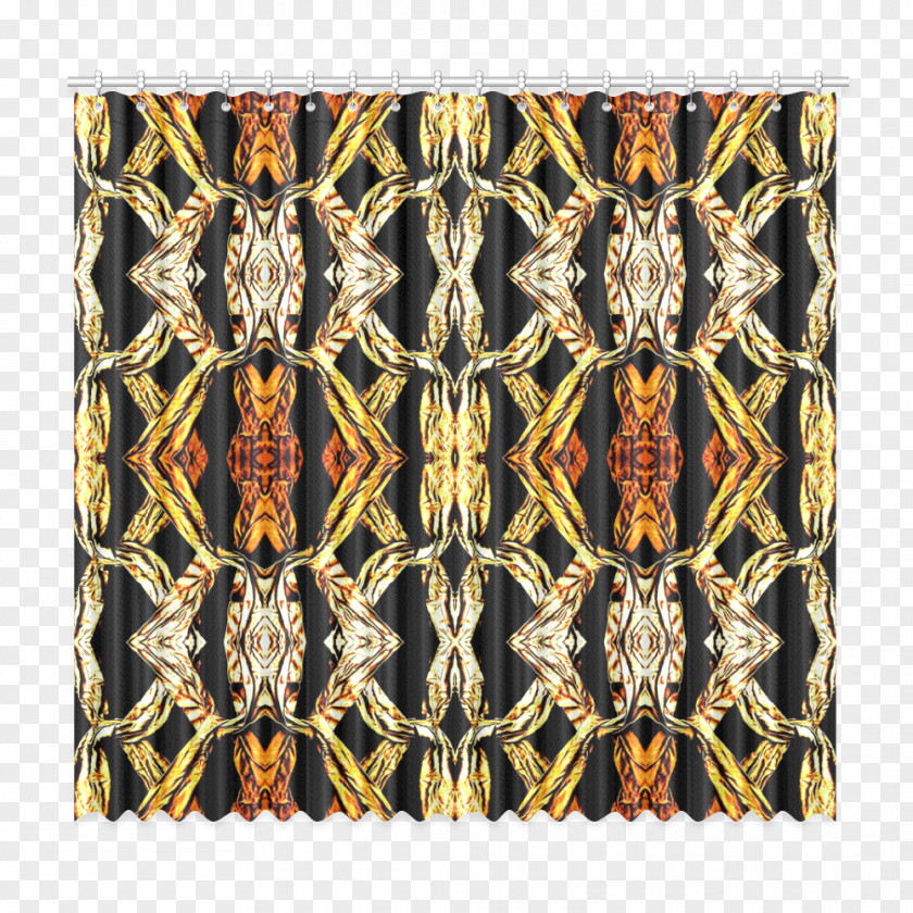 Gold Pattern Window Light Picture Frames Textile Curtain PNG