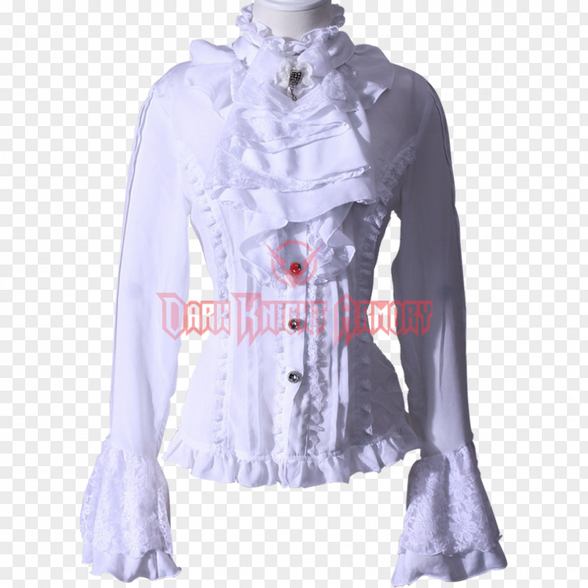 Shirt Blouse Jabot Sleeve Pleat PNG