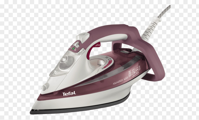 Steam Iron Clothes Tefal Home Appliance Ironing Small PNG