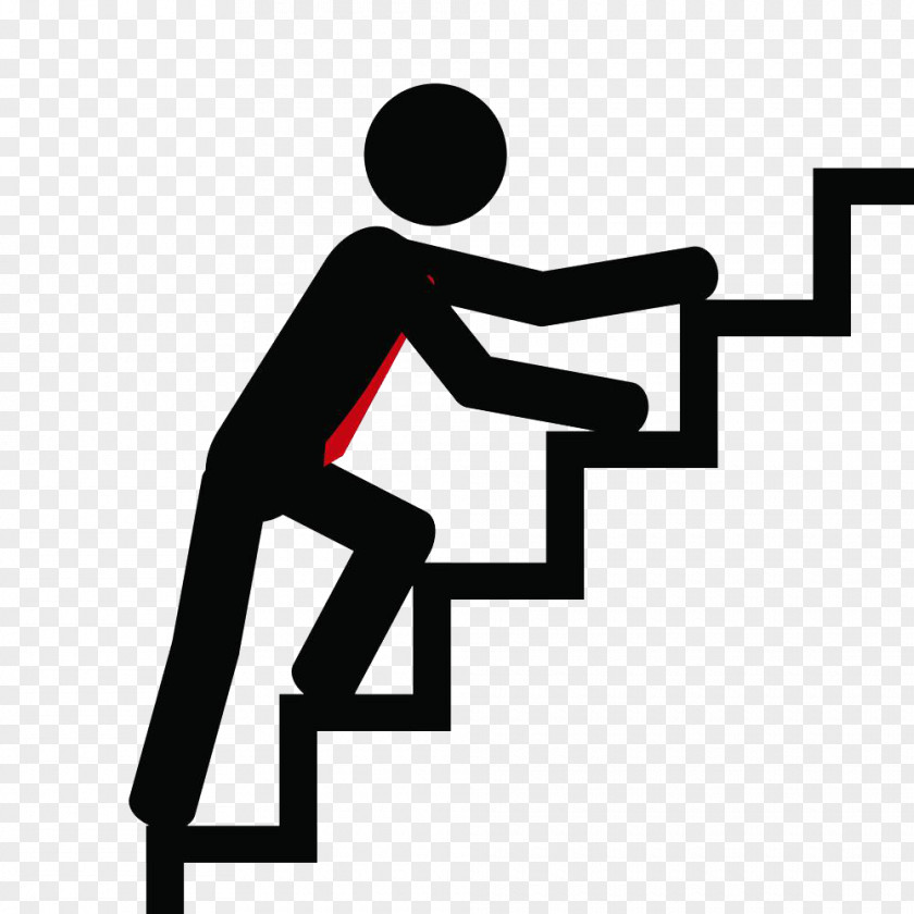 The Man Climbing Stairs Stair Clip Art PNG