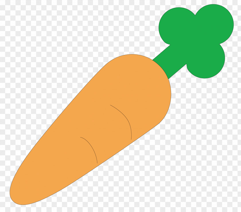 A Carrot Orange Finger PNG
