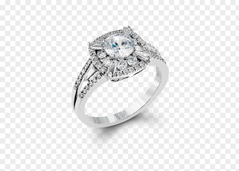 Diamond Ring Settings Without Stones Wedding Sapphire Silver Product Design PNG