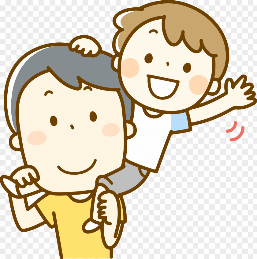 Father And Child Father's Day Clip Art PNG