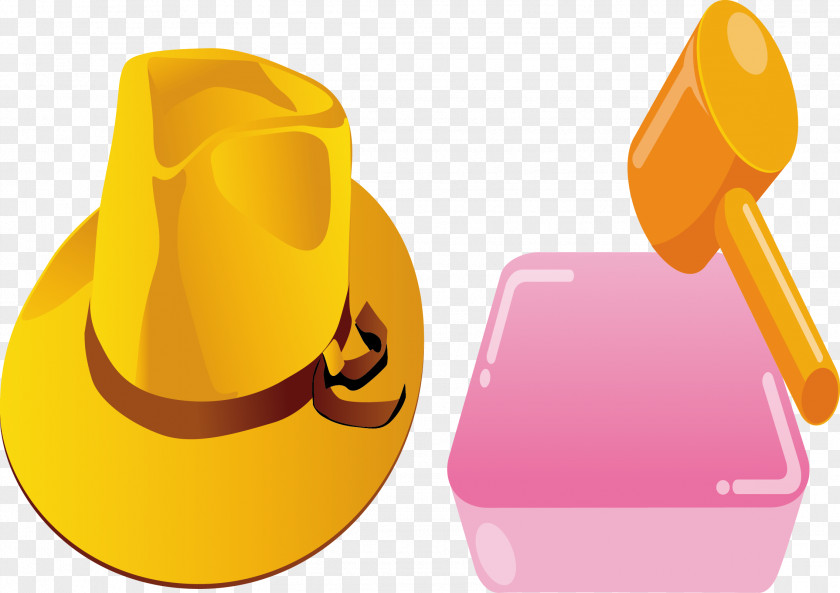 Hat And Hammer Material Euclidean Vector Gratis PNG