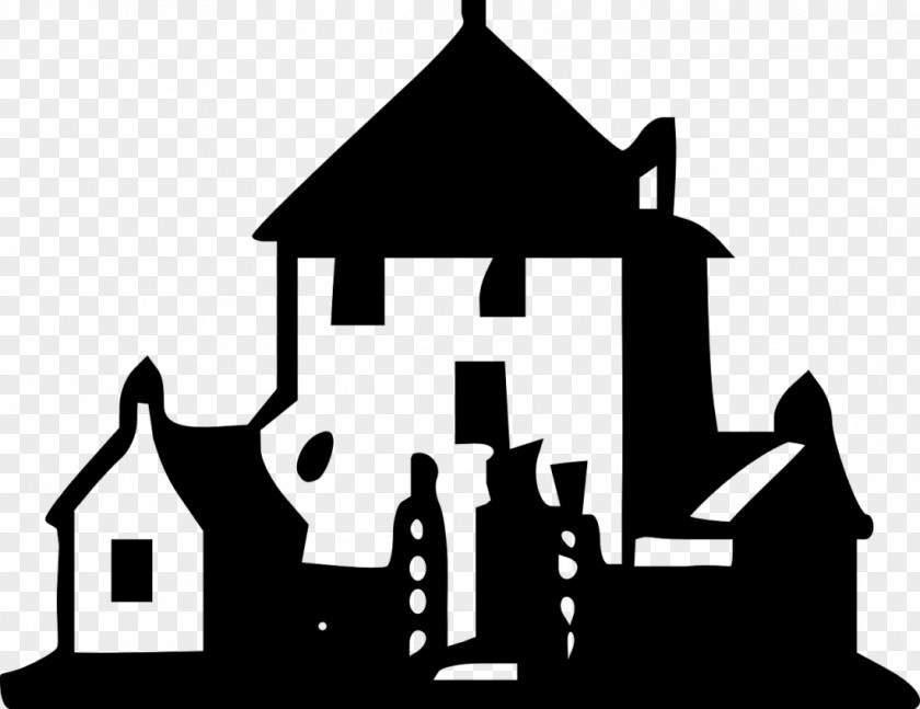 Cottage Haunted House Manor Clip Art PNG