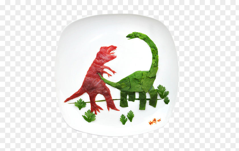 Food Composition Dinosaur Work Of Art Artist Painting PNG