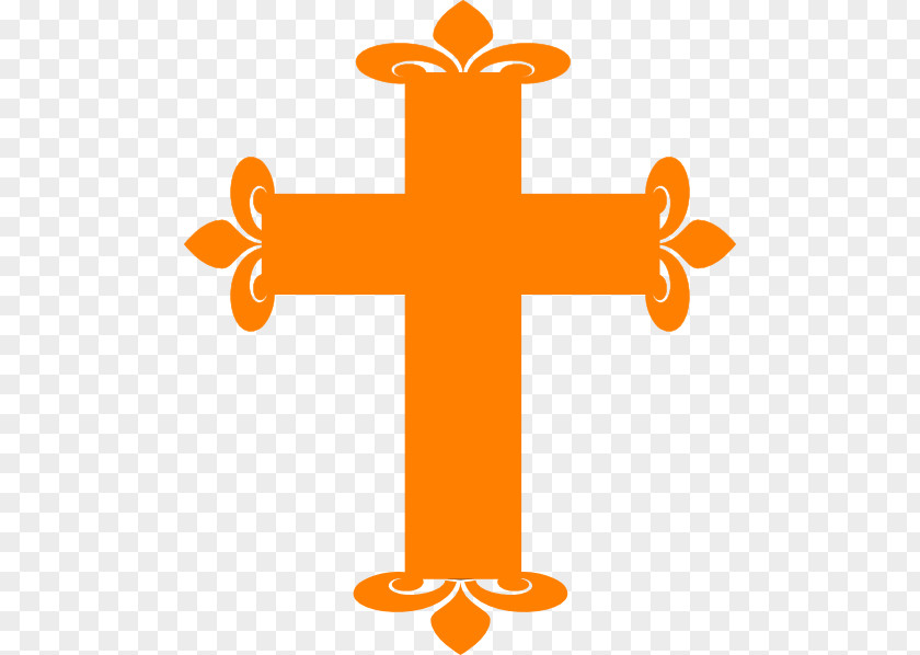 Orange Cross Cartoon Clip Art PNG