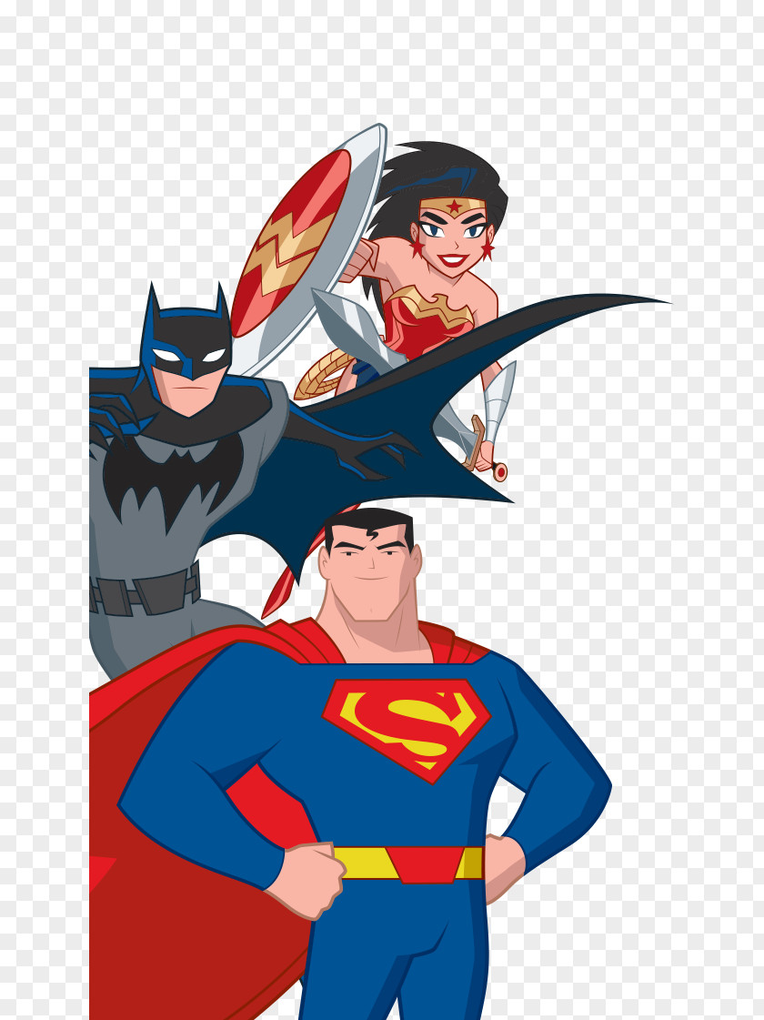 Superman Justice League Wonder Woman Batman Plastic Man PNG