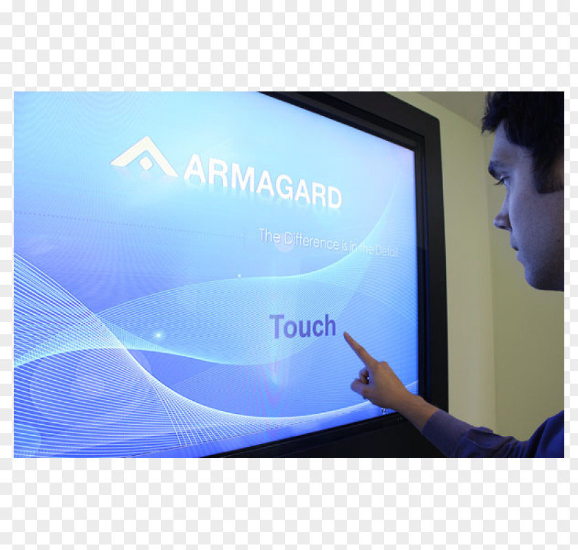 Touchscreen Computer Monitors Advertising Digital Signs Flat Panel Display PNG