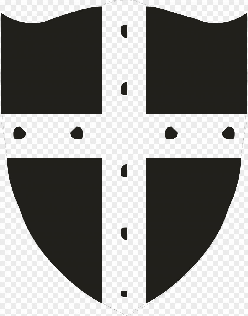 Black Shield And White PNG