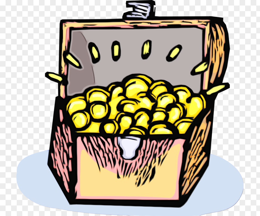 Side Dish Baking Cup Storage Basket Clip Art Yellow PNG