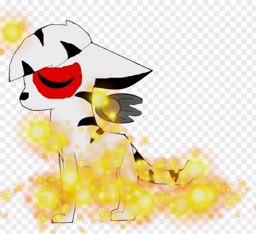 Cartoon Character Floral Design PNG