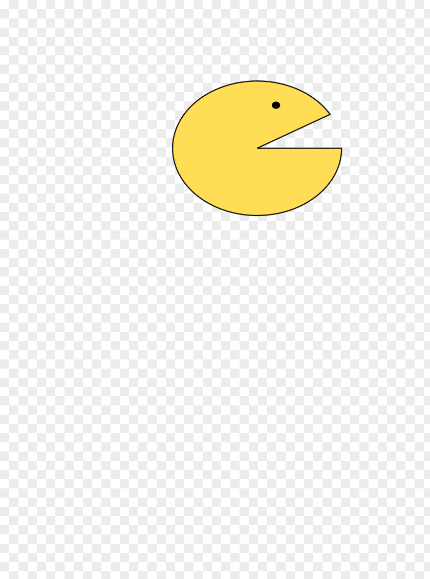 Pac Man Water Bird Beak Circle Cartoon PNG
