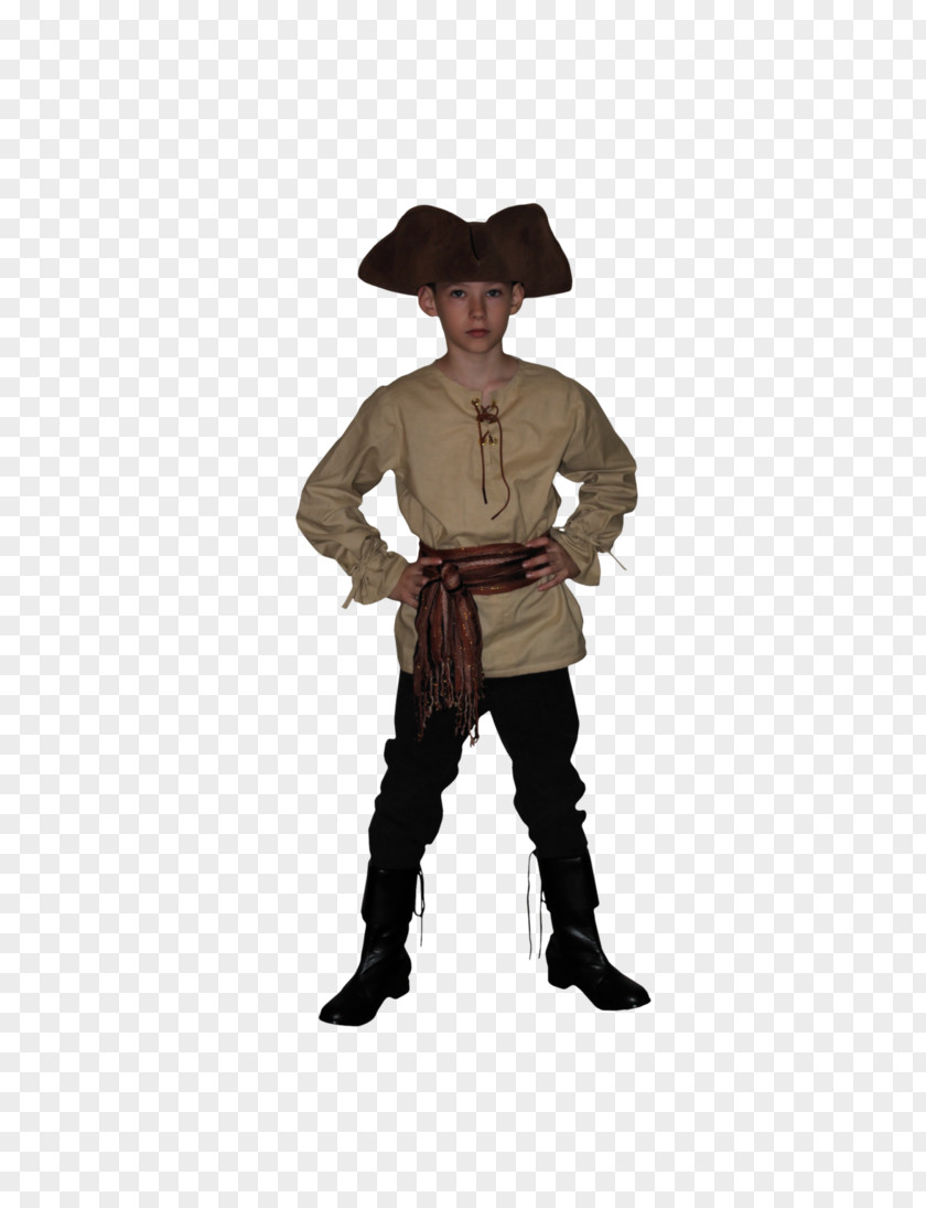 Pirate Boy Cowboy Costume PNG