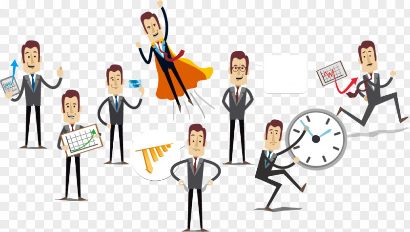 Cartoon Office Worker Euclidean Vector Drawing Businessperson Icon PNG
