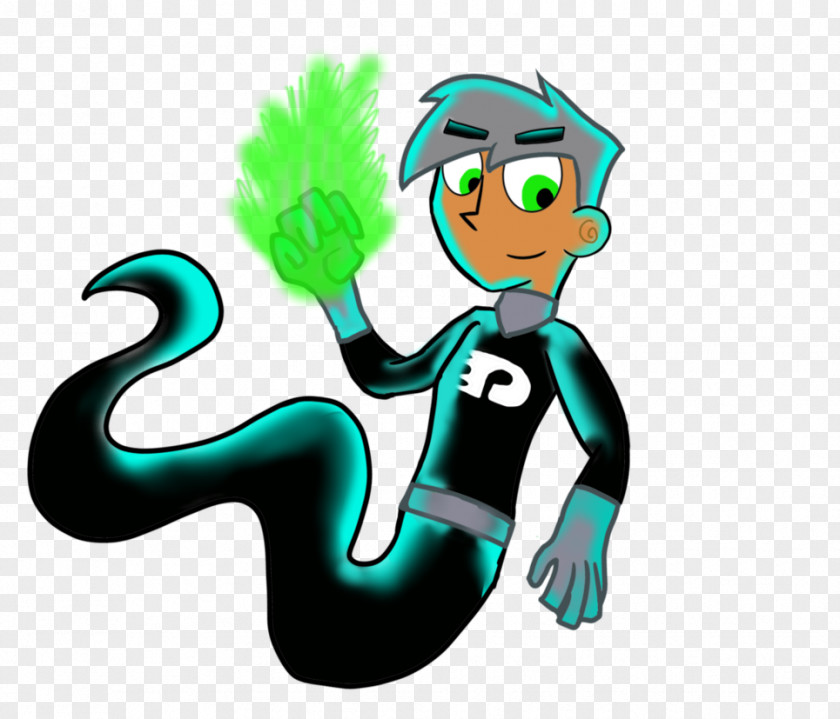 Danny Phantom Slash Vertebrate Clip Art Illustration Green Human Behavior PNG