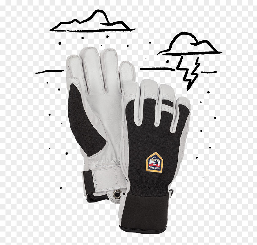 Hestra Glove Leather Wool Skiing PNG