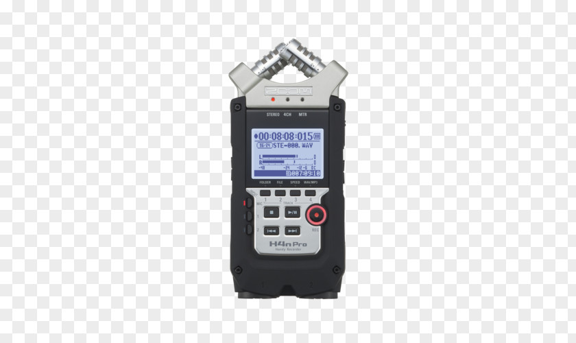 Microphone Digital Audio Zoom H4n Handy Recorder ZOOM Pro Sound Recording And Reproduction PNG