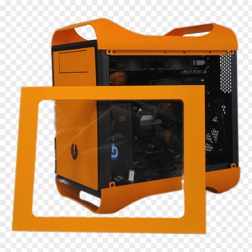 Orange Pc Build Blue Black Red Green PNG