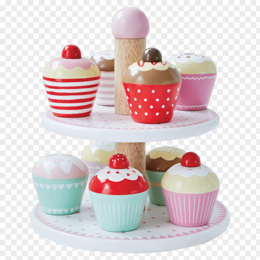 Cupcake Stand Sundae Petit Four Muffin Toy PNG