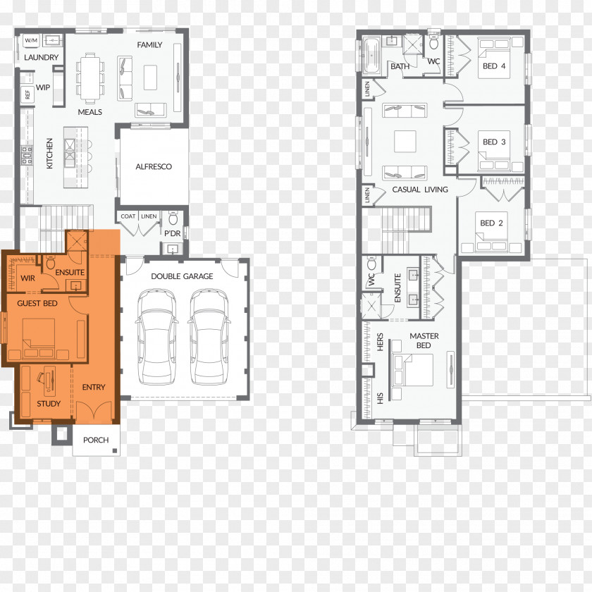 Design Floor Plan Line PNG