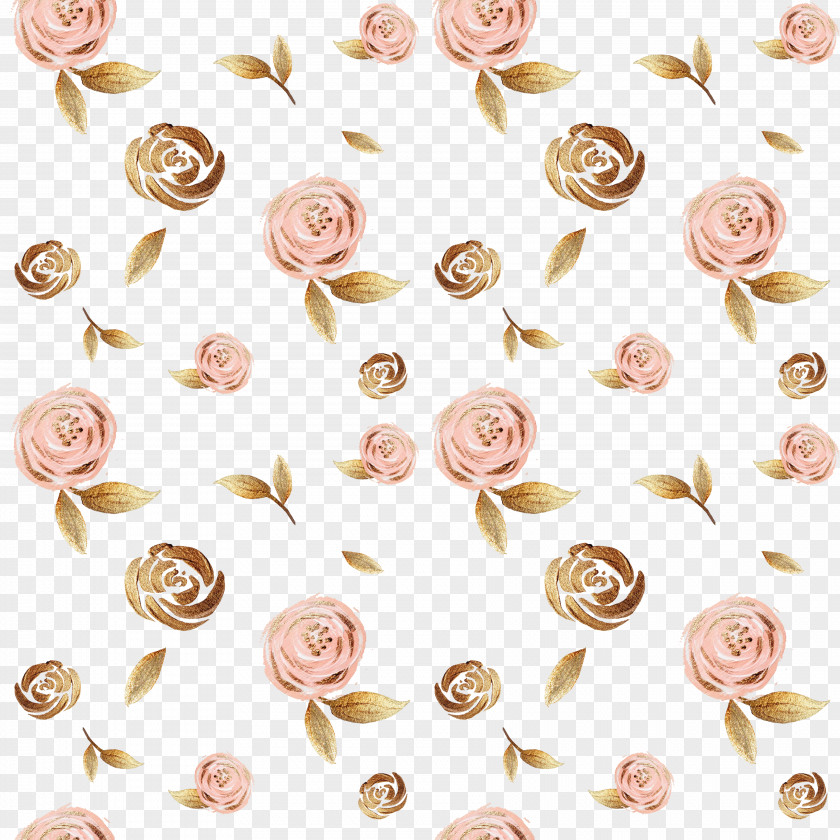 Gold Foil Pull Paint Flowers Free Background Fundal Flower PNG