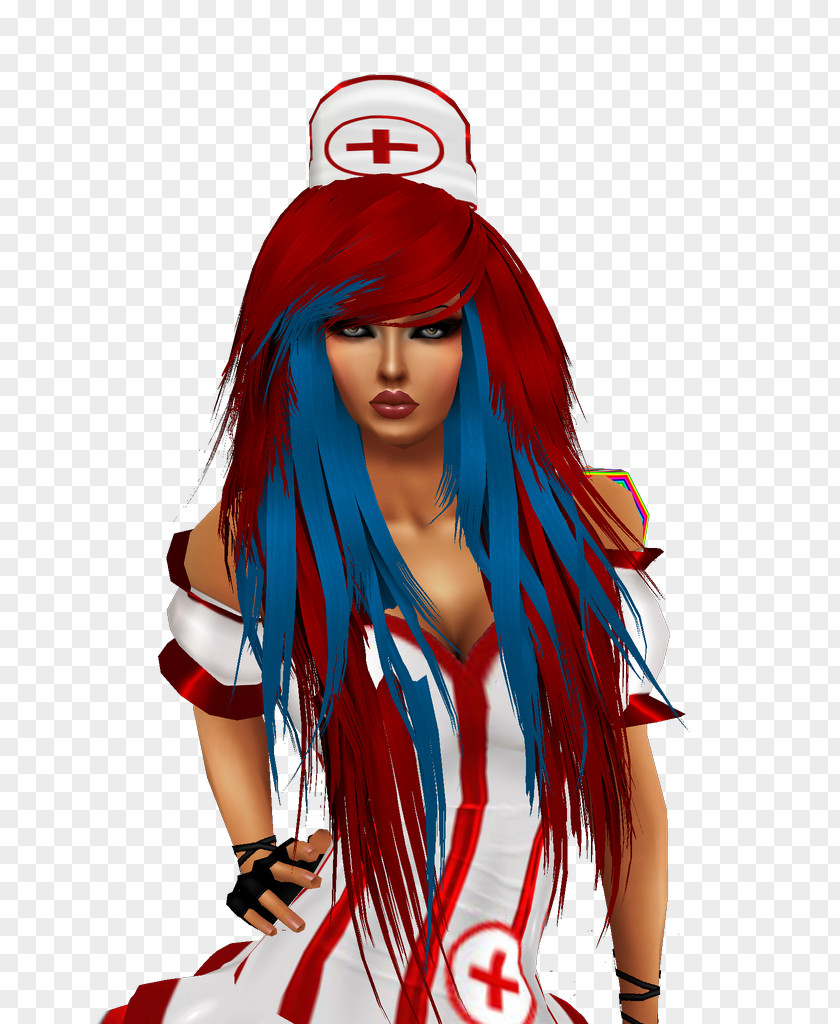 Hair Wig Red Brown PNG