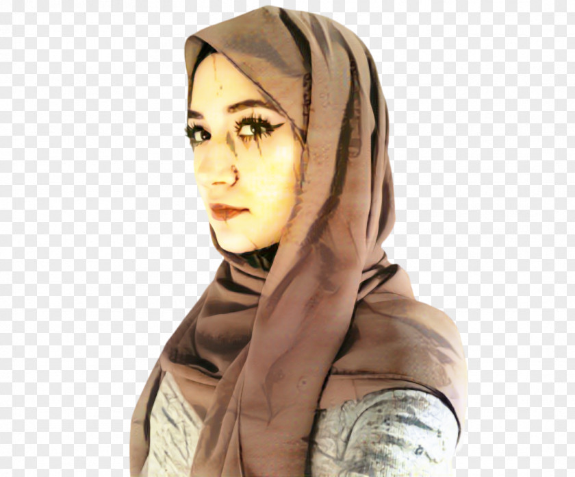 Headscarf Neck Hijab Bahan PNG