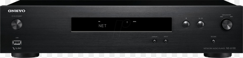 Onkyo Hi-Res Network Audio Player (NS-6130) Electronics Radio Receiver PNG