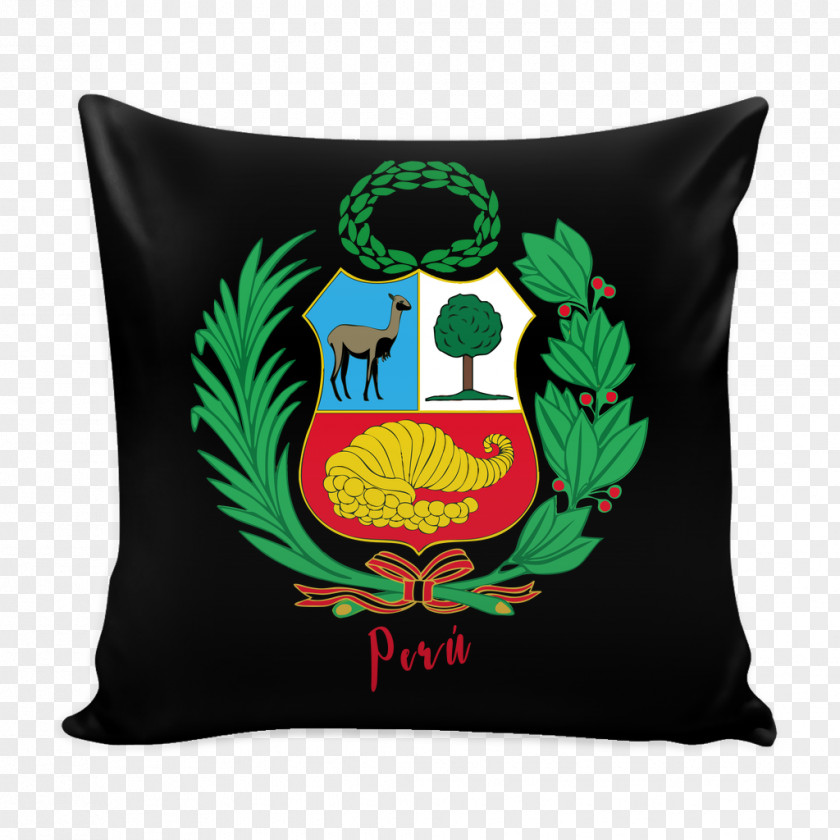 Pillow Coat Of Arms Peru Throw Pillows Cushion PNG