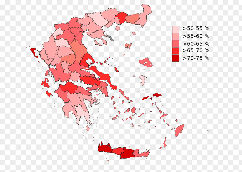 Greece Greek Bailout Referendum, 2015 Vector Map PNG