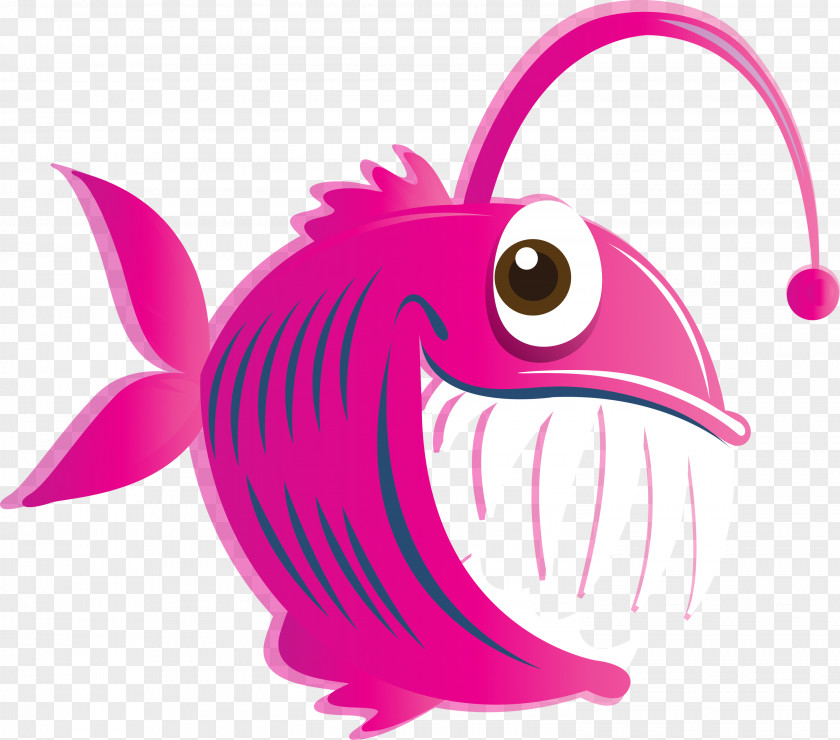 Pink Cartoon Violet Magenta Fish PNG