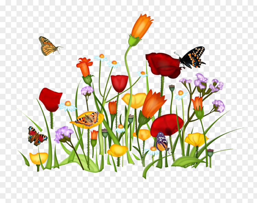 Purple Flowers And Grass Animaatio Cartoon Drawing PNG