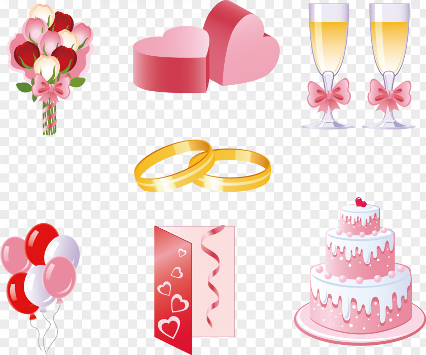 Wedding Supplies Daquan Clip Art PNG