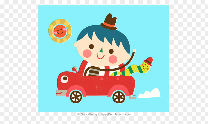 Car Doodle Drawing Child Illustrator Cartoon PNG