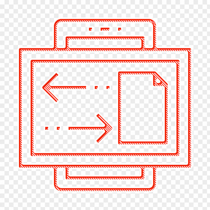 Connection Icon Transfer Mobile Interface PNG