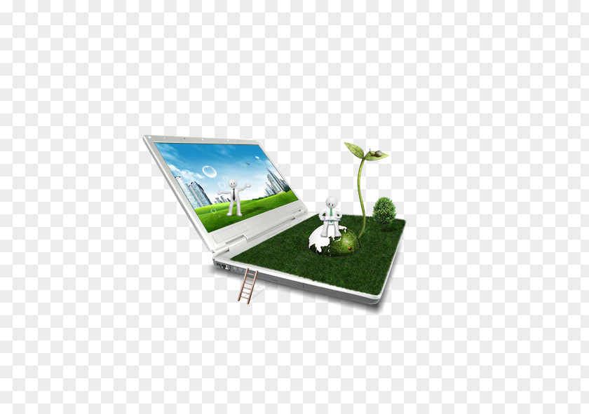 Green Technology Laptop Architectural Engineering Download 3D Computer Graphics PNG