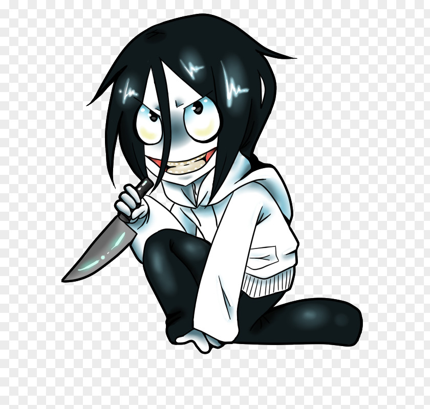 Jeff The Killer DeviantArt Illustration Black Hair PNG