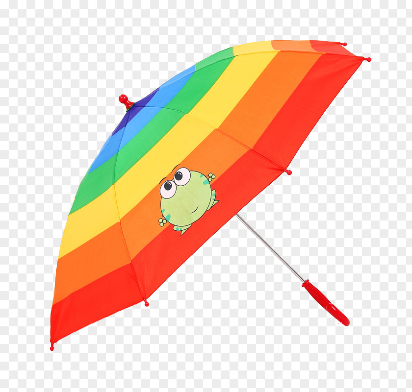Rainbow Umbrella Cartoon PNG