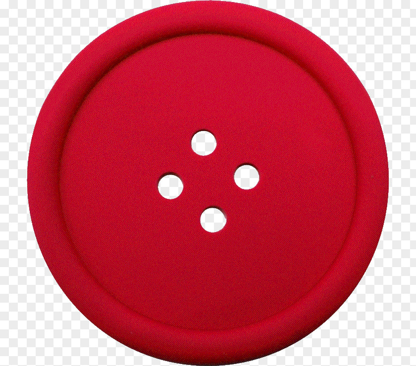 Clothes Button Red Circle PNG