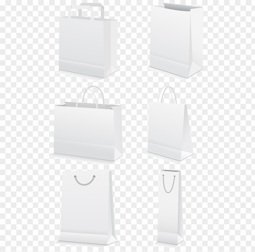 White Bag Template Paper PNG